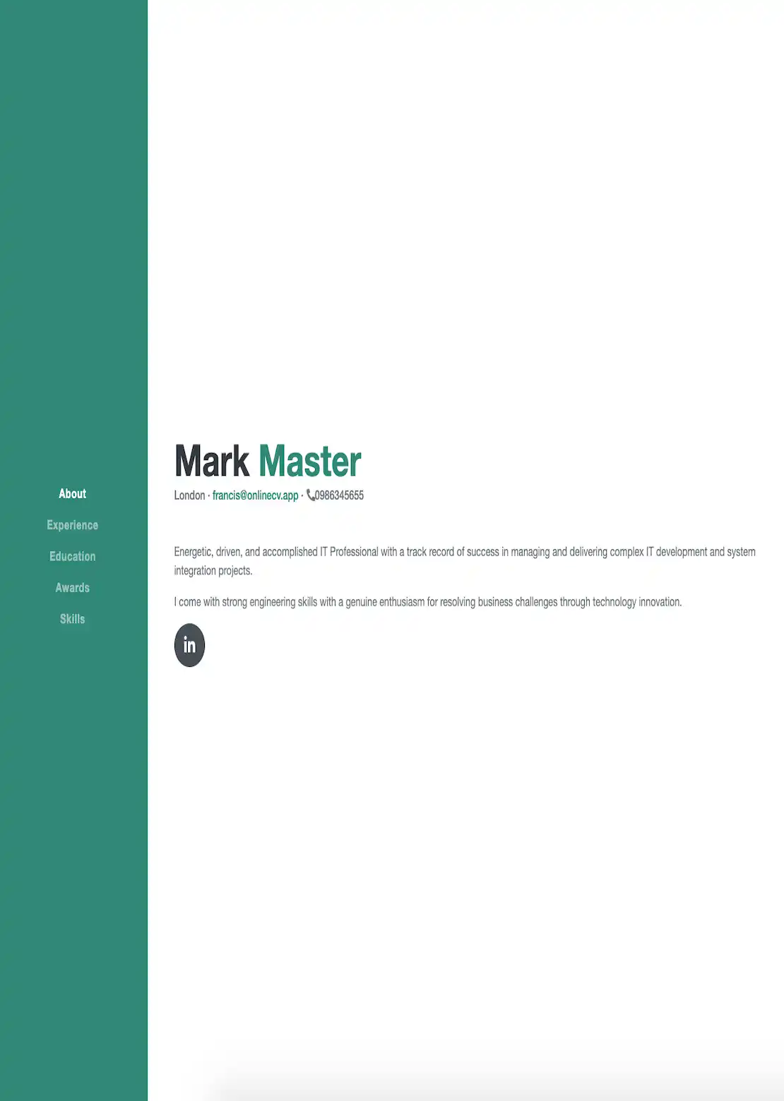 CV Template